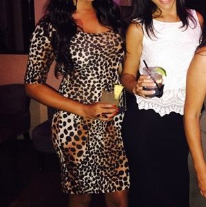 Leopard print dress